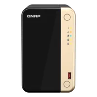 QNAP TS-264 NAS Tower Intel® Celeron® N5095 8 Go 0 To QNAP QTS Noir, Or - 1