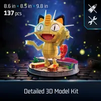 4D Build - Puzzle 3D Pokémon - Miaouss 137 Pièces - Jeu Enfant 12 ans Et + - 2