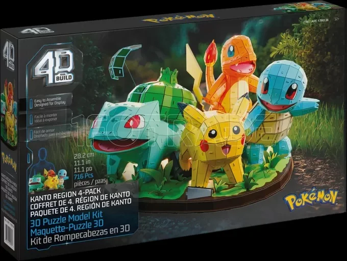 Puzzle 4D Build Pokemon - Diorama Region Kanto (716 pièces)