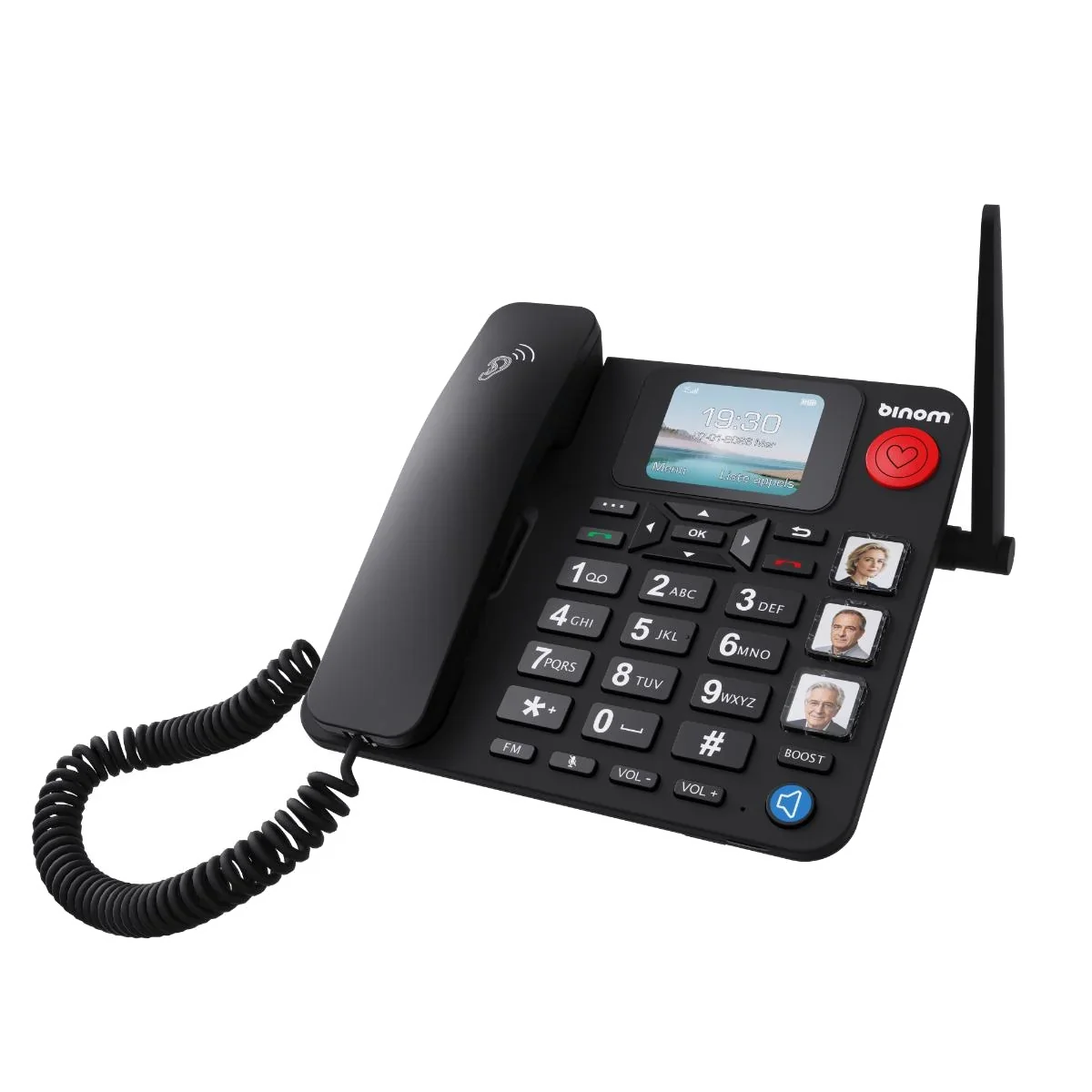 Binom FX1 4G Téléphone fixe +SOS/BTH/HP Intégré