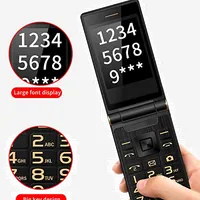 Binom X3 Senior Flip Phone 2,8 4G à Clapet +GPS SOS/BTO * Noir