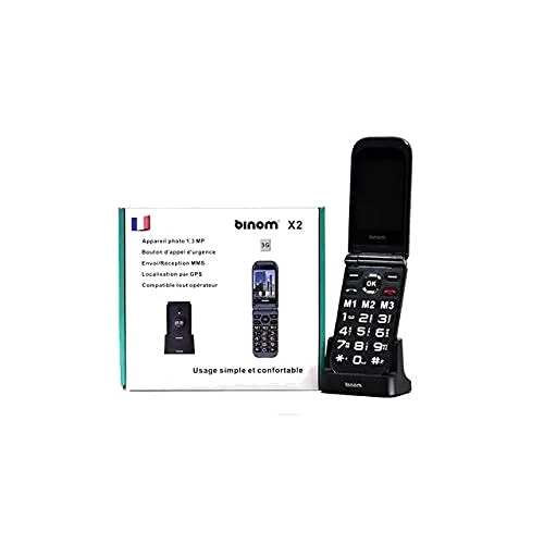 Binom X3S Essential Flip Phone 2,8 4G Clapet SOS/BTO * Noir & Blanc