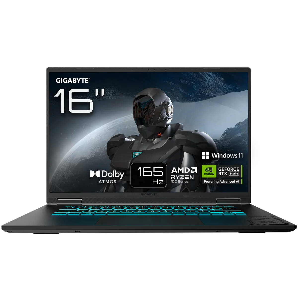 GIGABYTE GAMING A16 Ordinateur Portable - 16", 165Hz WUXGA, Ryzen 7 260, RTX 5070, 16Go DDR5 5200MHz, SSD Gen4 1To, Windows 11 Home, Garantie 2 ans, Dolby Atmos, GAMING A16 3WHK3FR894SH