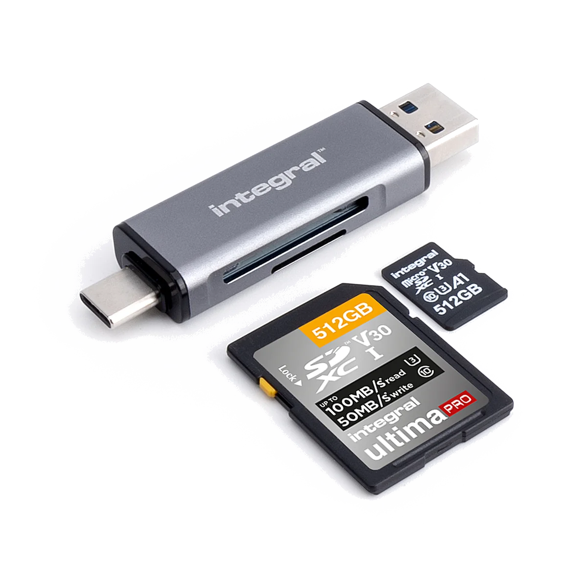 Integral INCRUSB3.2ACSDMSDR lecteur de carte mémoire