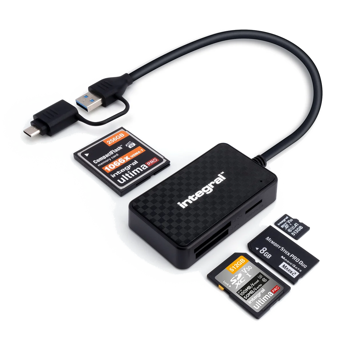 Integral INCRMULTI3.2ACR lecteur de carte mémoire