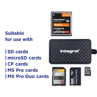Integral INCRMULTI3.2ACR lecteur de carte mémoire - 2