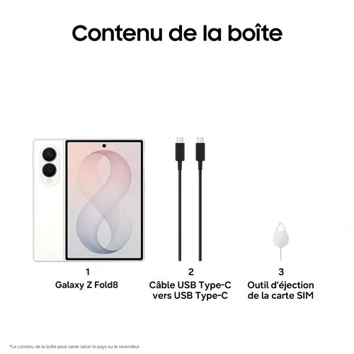 SAMSUNG Galaxy Z Fold8 (F971B) 5,5+7,6” 12/256Go (TCP14€) * Crème