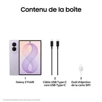 SAMSUNG Galaxy Z Fold8 (F971B) 5,5+7,6” 12/256Go  Violet