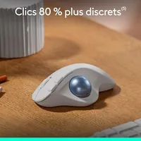 SOURIS LOGITECH M575s Ergo Trackball s/fil USB/BTO Blanc * 910-007030