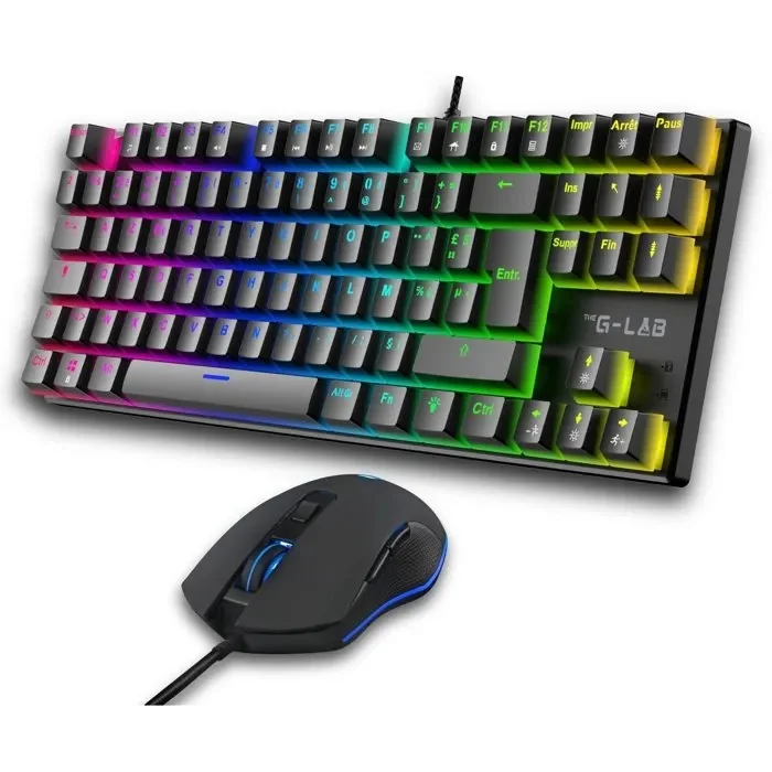 THE G LAB COMBO MERCURY EX Pack Clavier/Souris Mécanique RGB 7200dpi