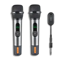 Lot de 2 Microphones NGS Singer Star Duo (Gris)