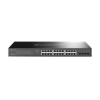 TP-Link Omada TL-SG2428P Géré L2/L2+ Gigabit Ethernet (10/100/1000) Connexion Ethernet, supportant l'alimentation via ce port (PoE) 1U Noir