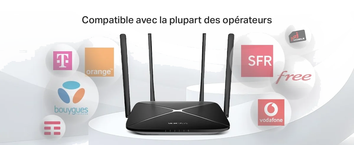 Modem Routeur WiFi 4G Mercusys MB115-4G (Noir)
