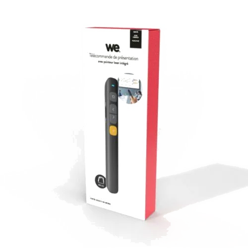 Télécommande de présentation sans fil WE avec pointeur laser intégré,