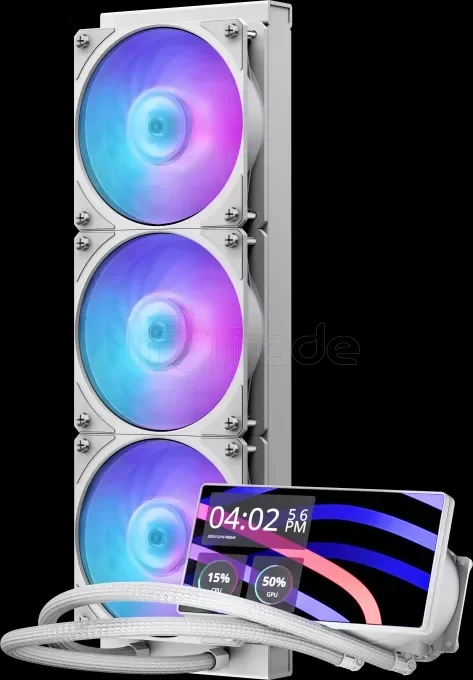 Kit Watercooling AIO Cooler Master MasterLiquid Core LCD RGB - 360mm (Blanc)