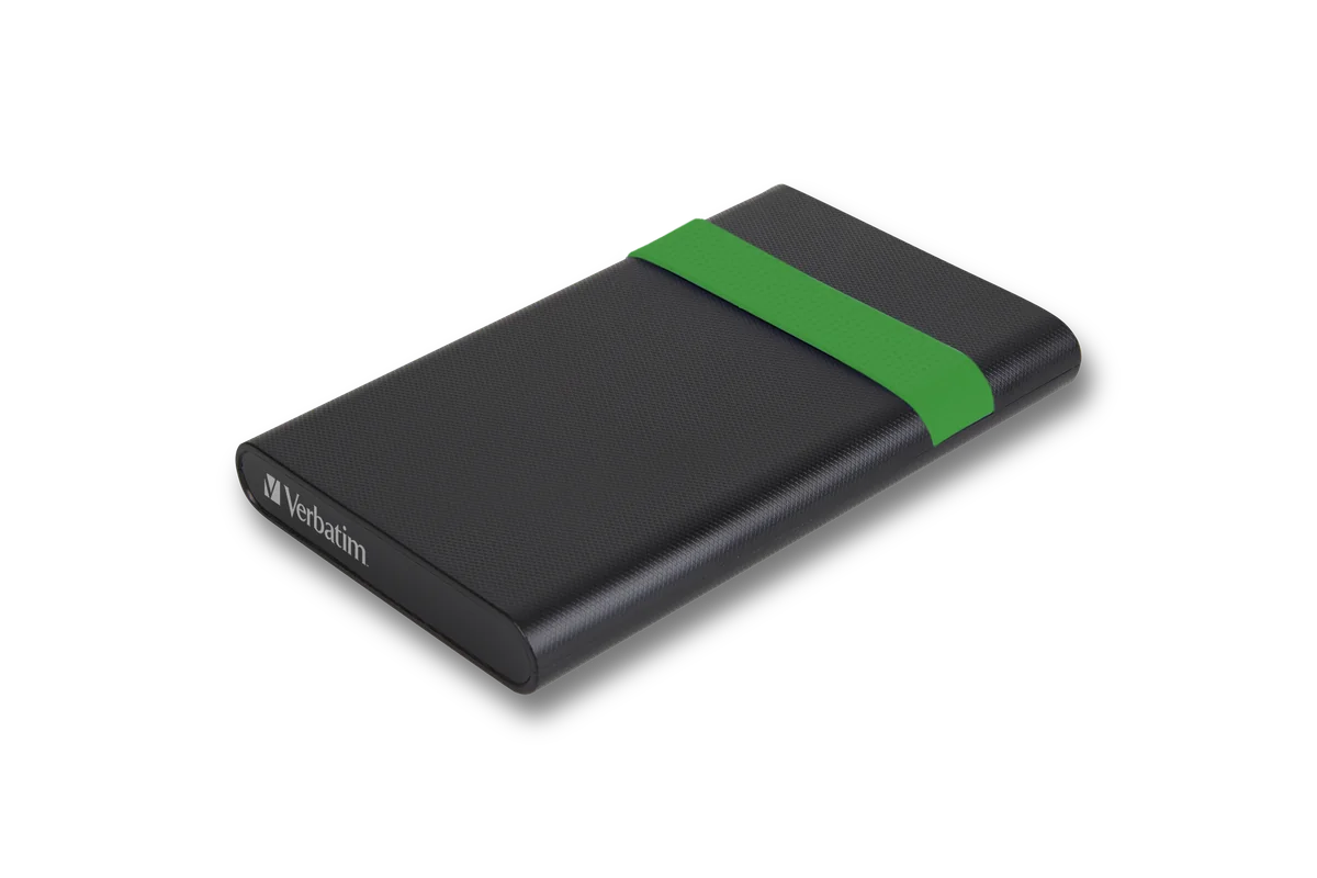 Verbatim 53111 disque dur externe 512 Go 5400 tr/min 2.5" Micro-USB B 2.0/3.2 Gen 1 (3.1 Gen 1) Noir, Vert
