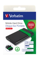 Verbatim 53111 disque dur externe 512 Go 5400 tr/min 2.5" Micro-USB B 2.0/3.2 Gen 1 (3.1 Gen 1) Noir, Vert - 3
